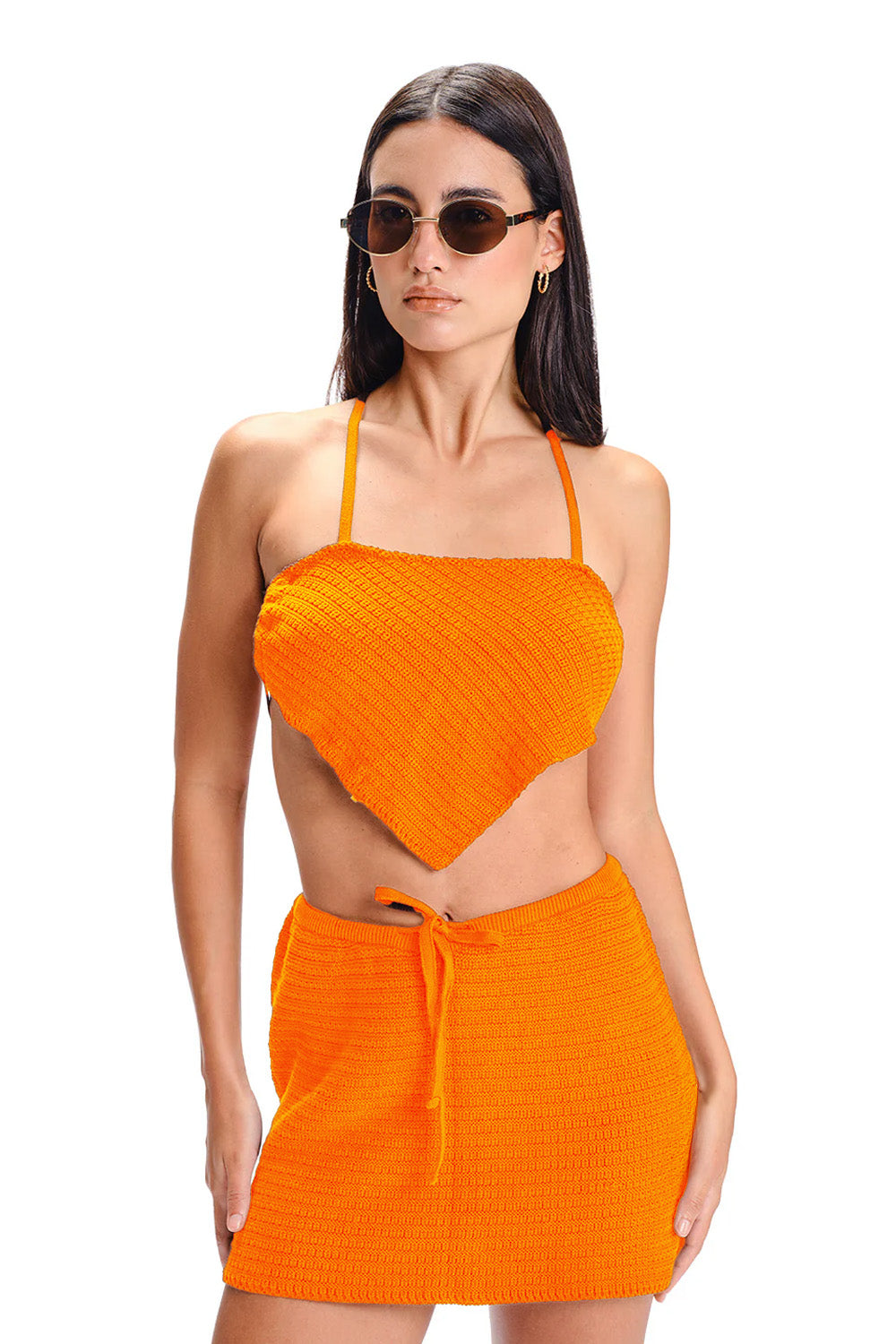 Tangerine Tide Crochet Co-Ord Set
