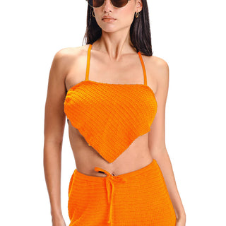 Tangerine Tide Crochet Co-Ord Set - BonkersCorner