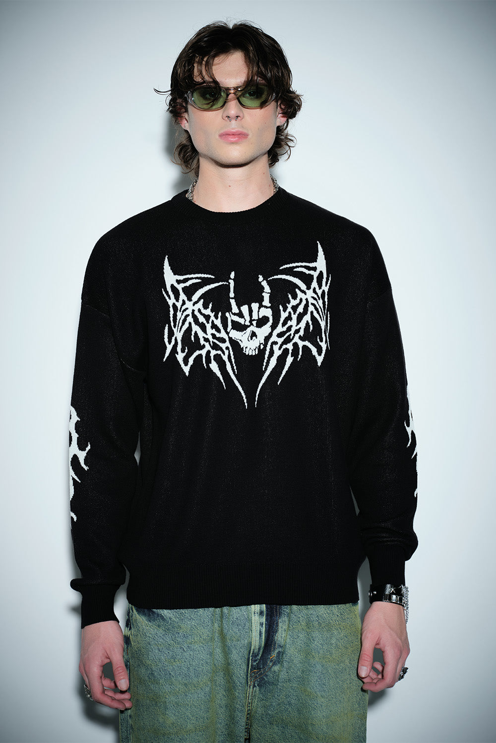 The Gothic Skull Sweatshirt - BonkersCorner