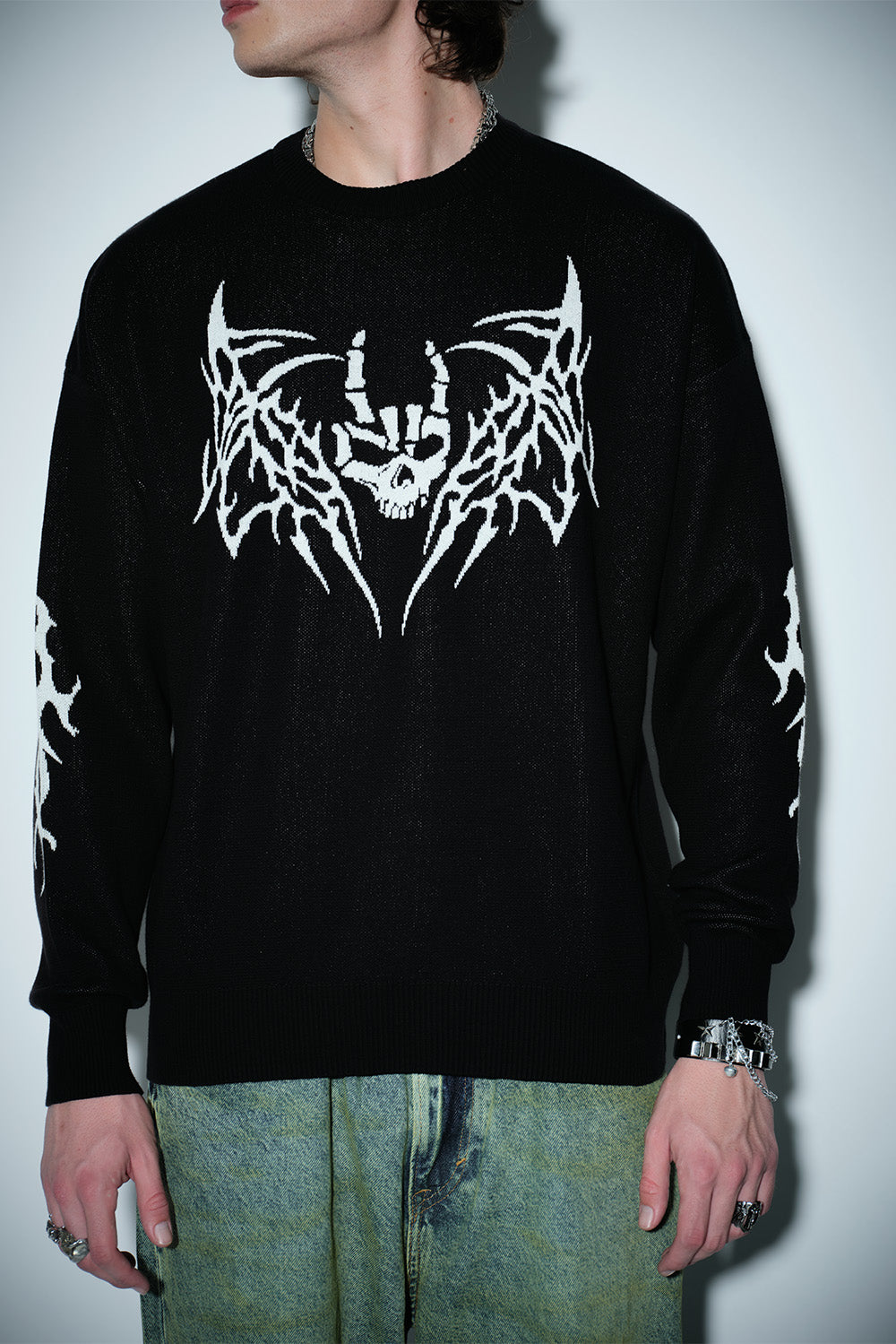 The Gothic Skull Sweatshirt - BonkersCorner