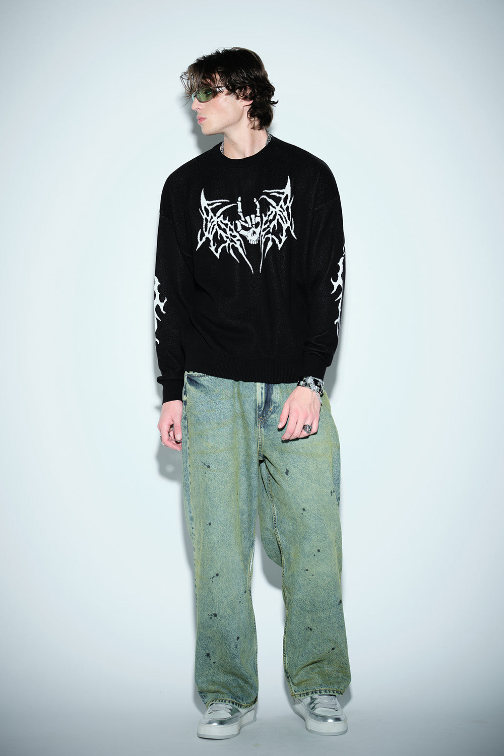 The Gothic Skull Sweatshirt - BonkersCorner
