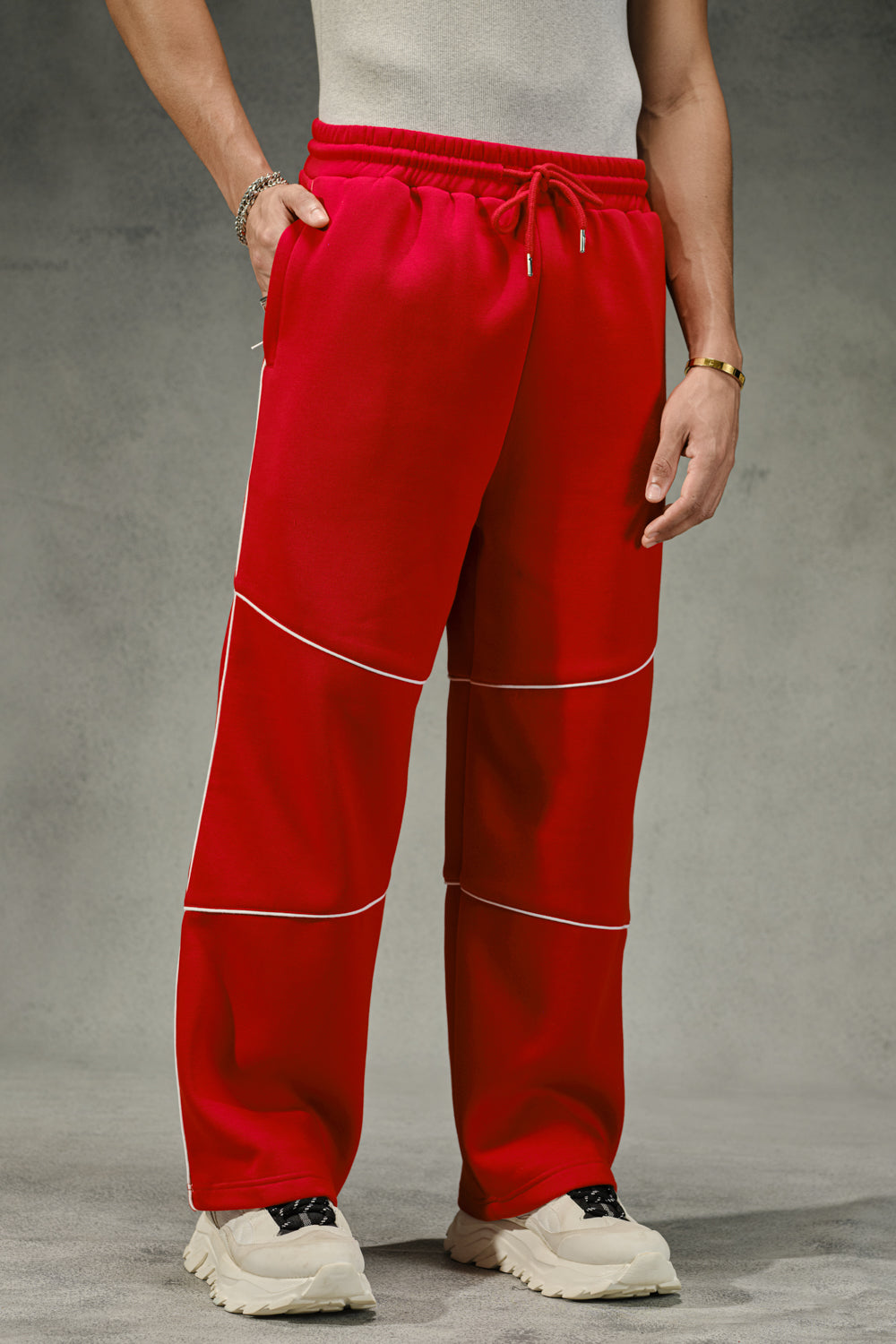 Hustle The Untammed Red Joggers