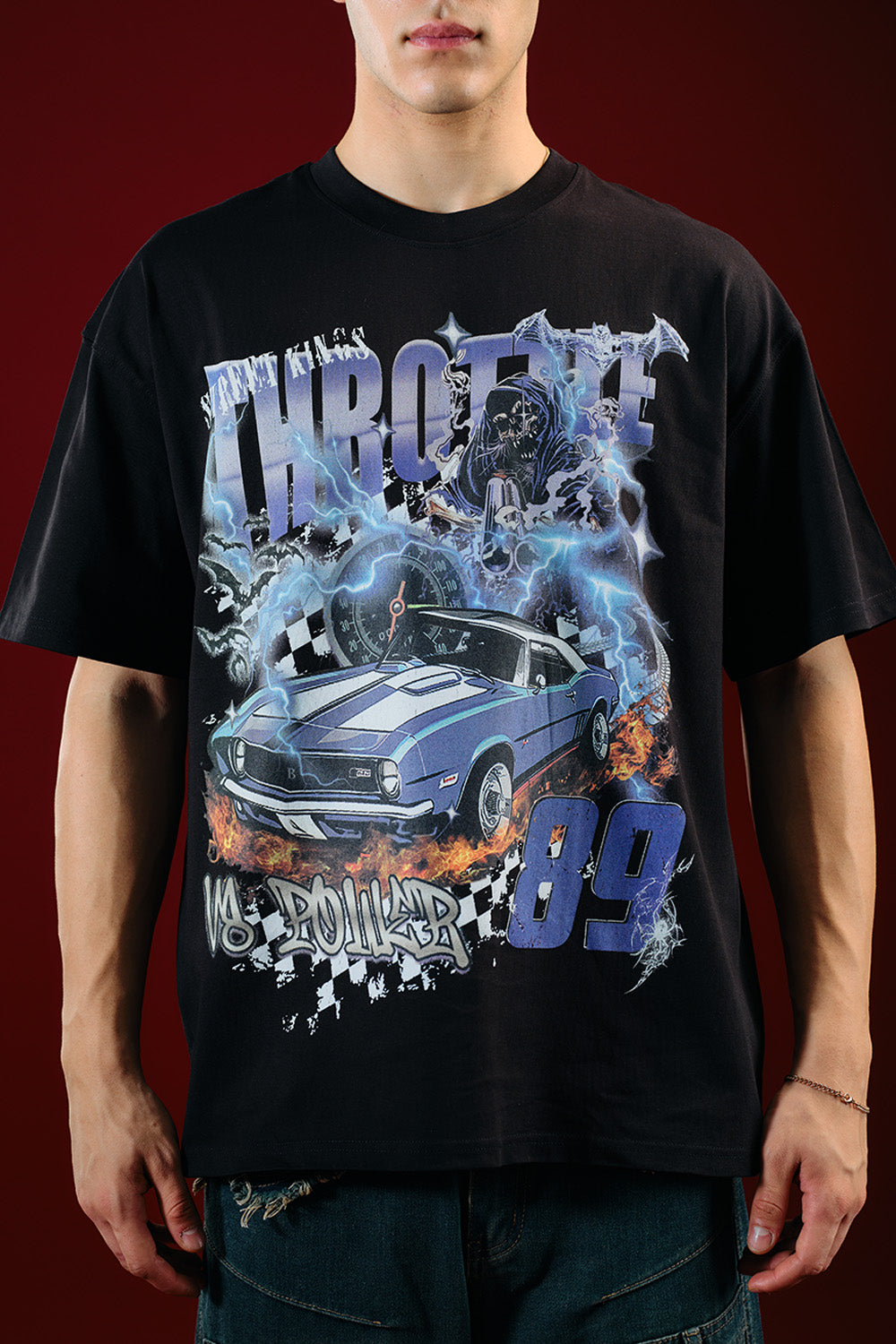 Throttle 89 Oversized T-shirt - BonkersCorner