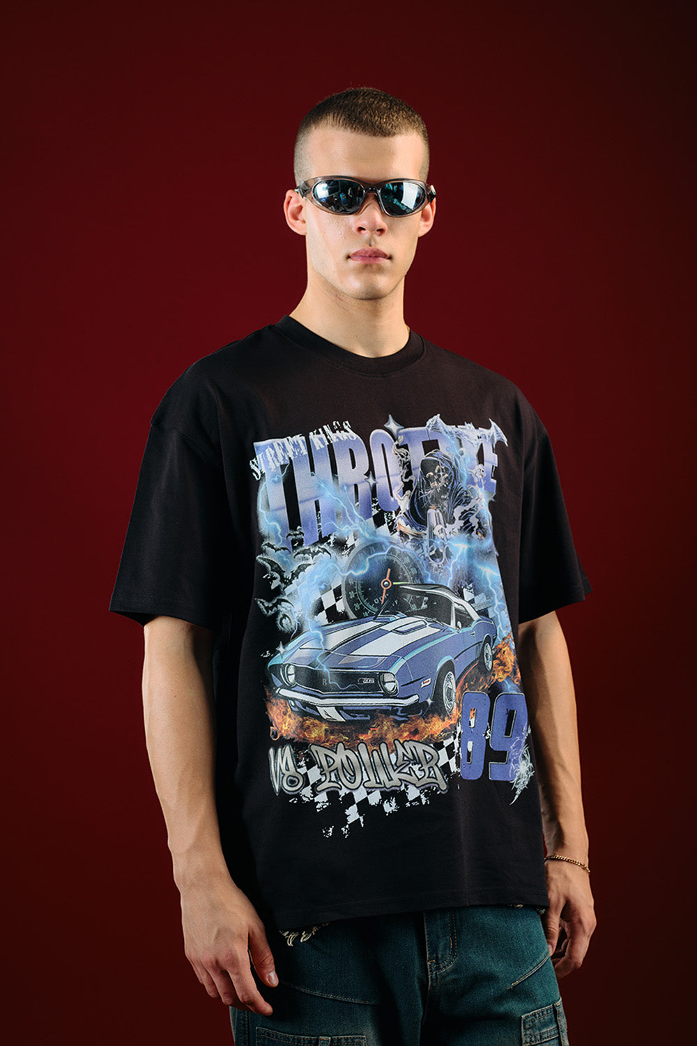 Throttle 89 Oversized T-shirt - BonkersCorner