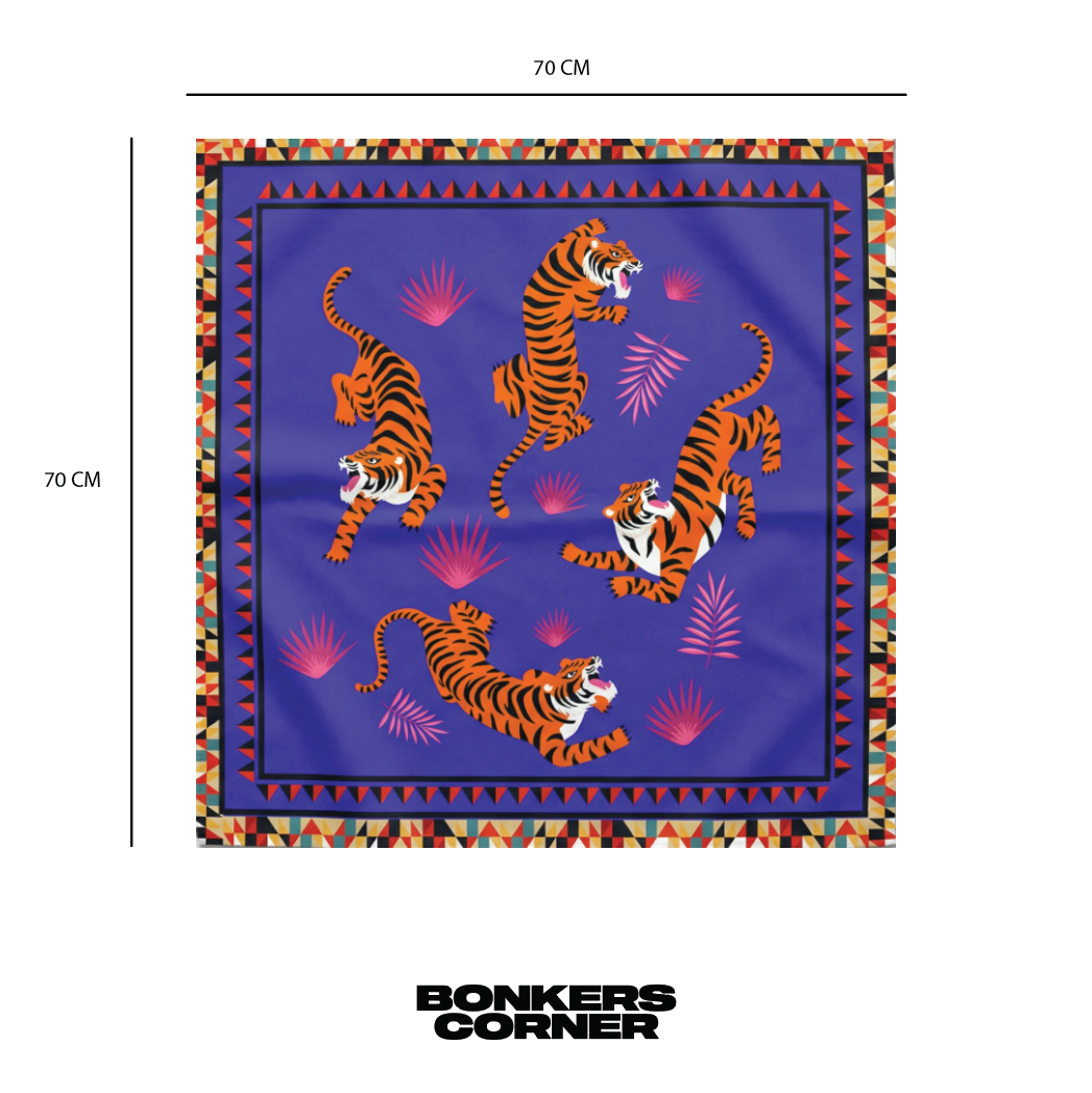 Tiger Parade Scarf - BonkersCorner