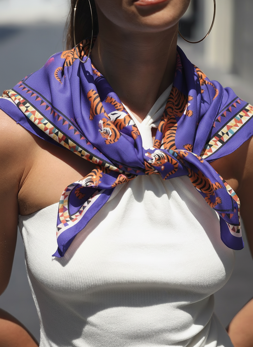 Tiger Parade Scarf - BonkersCorner