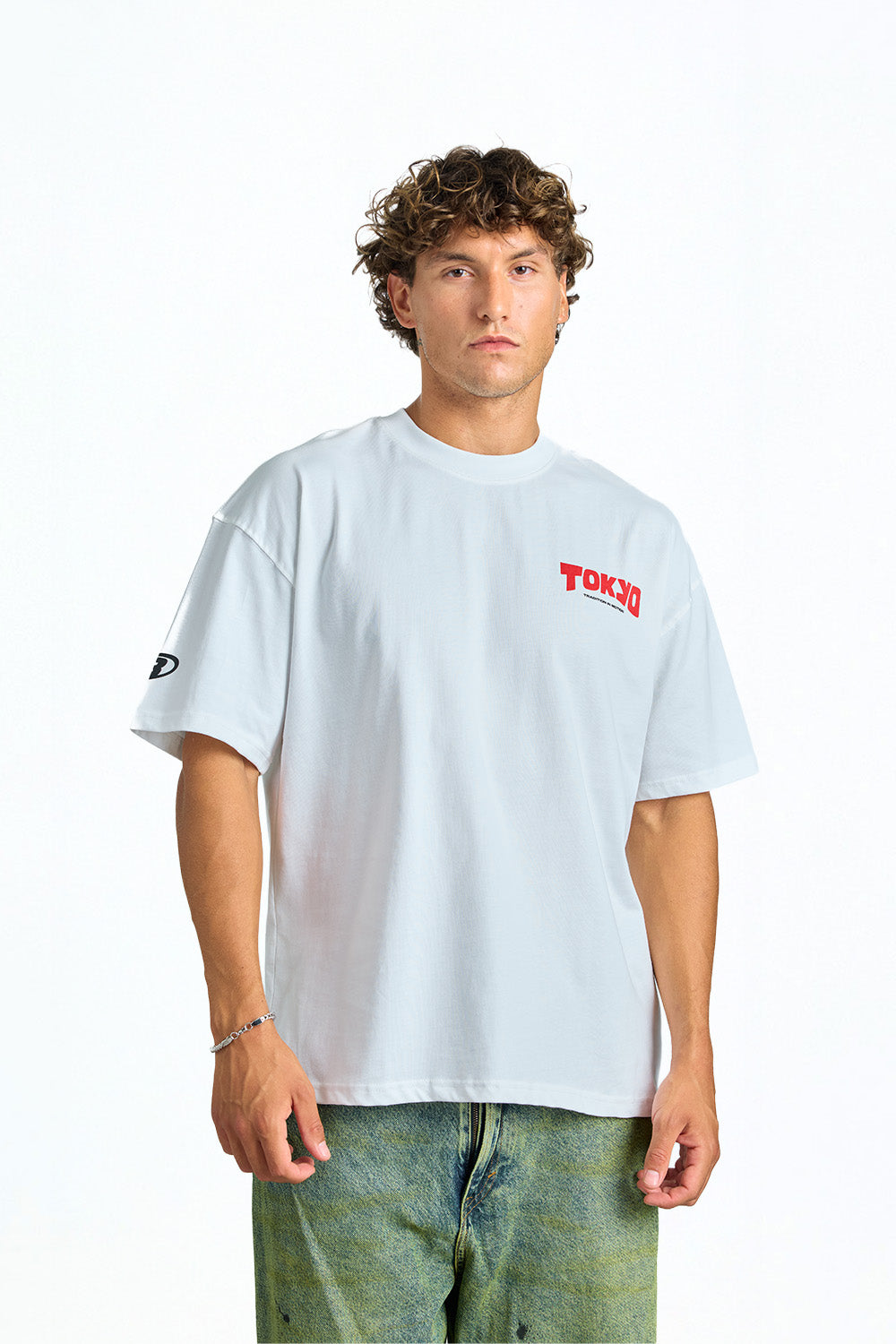 Tokyo Icons White Oversized T-shirt - BonkersCorner