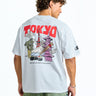 Tokyo Icons White Oversized T-shirt - BonkersCorner