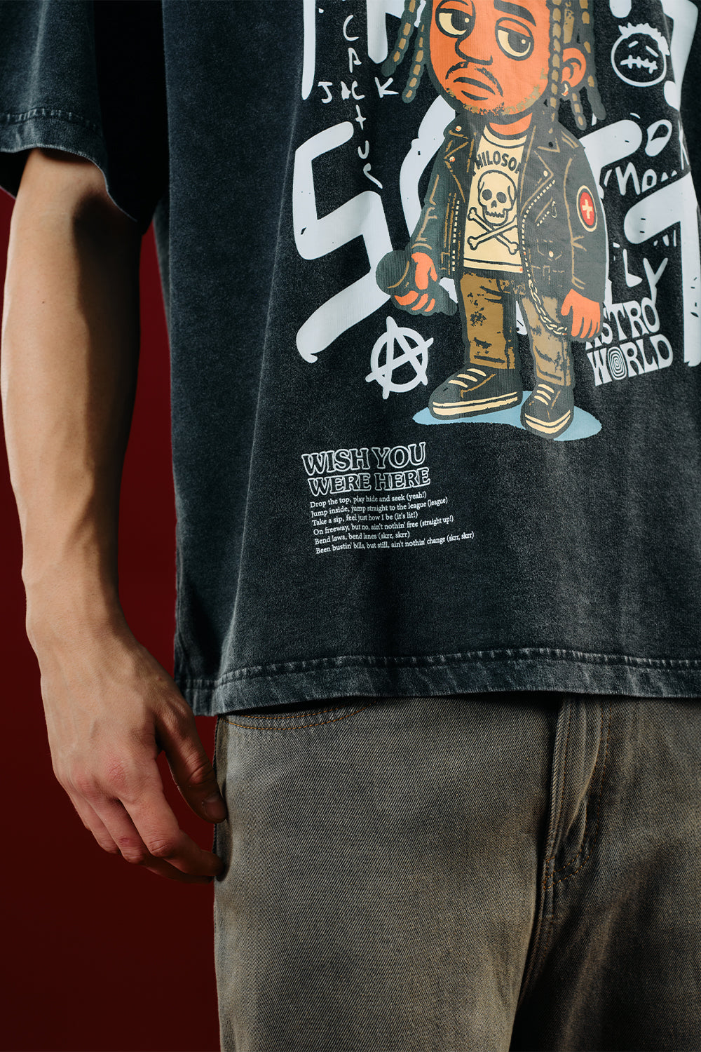 Travis Scott Wish You Were Here Oversized T-shirt - BonkersCorner