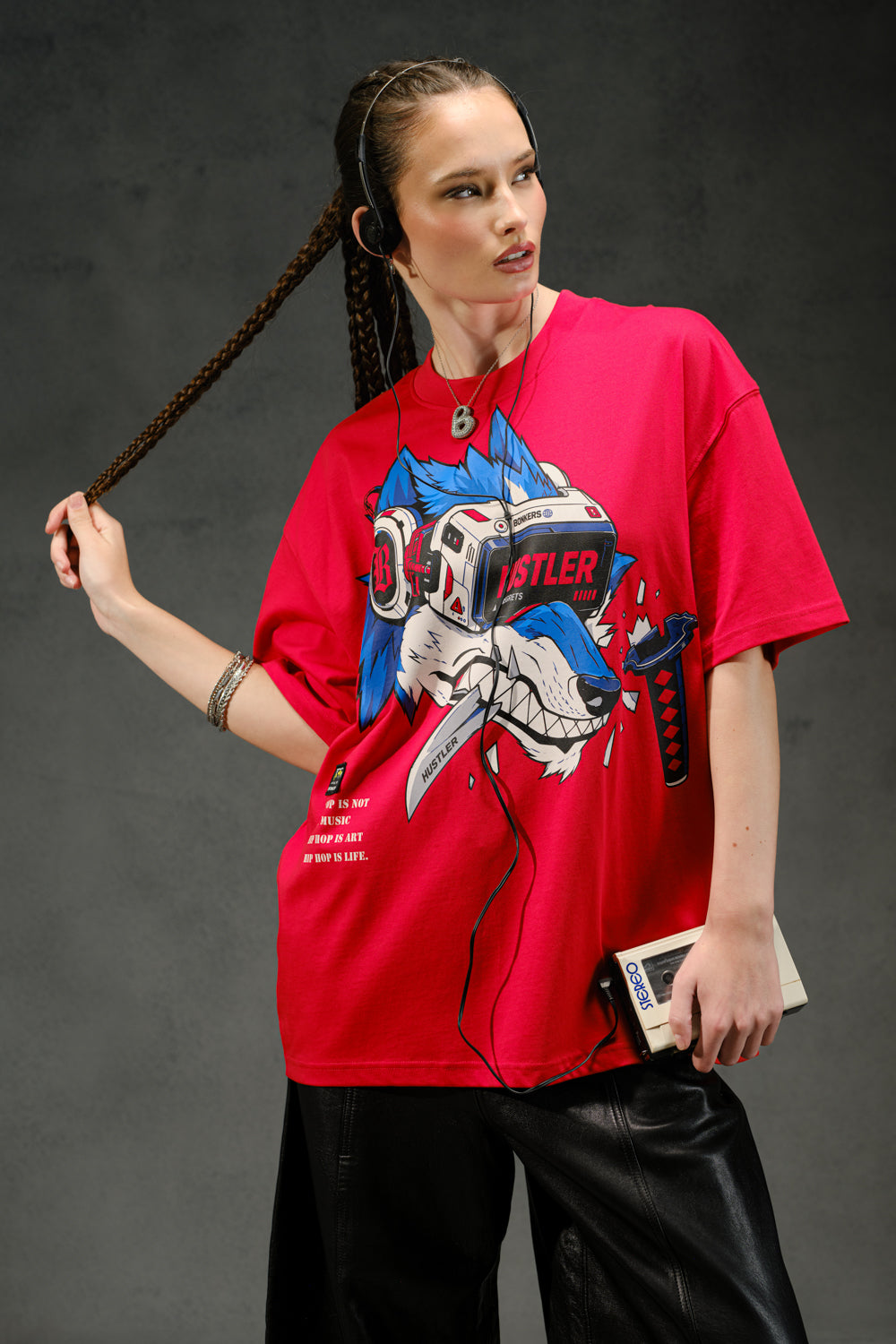 Hustle Underdog Oversized T-shirt