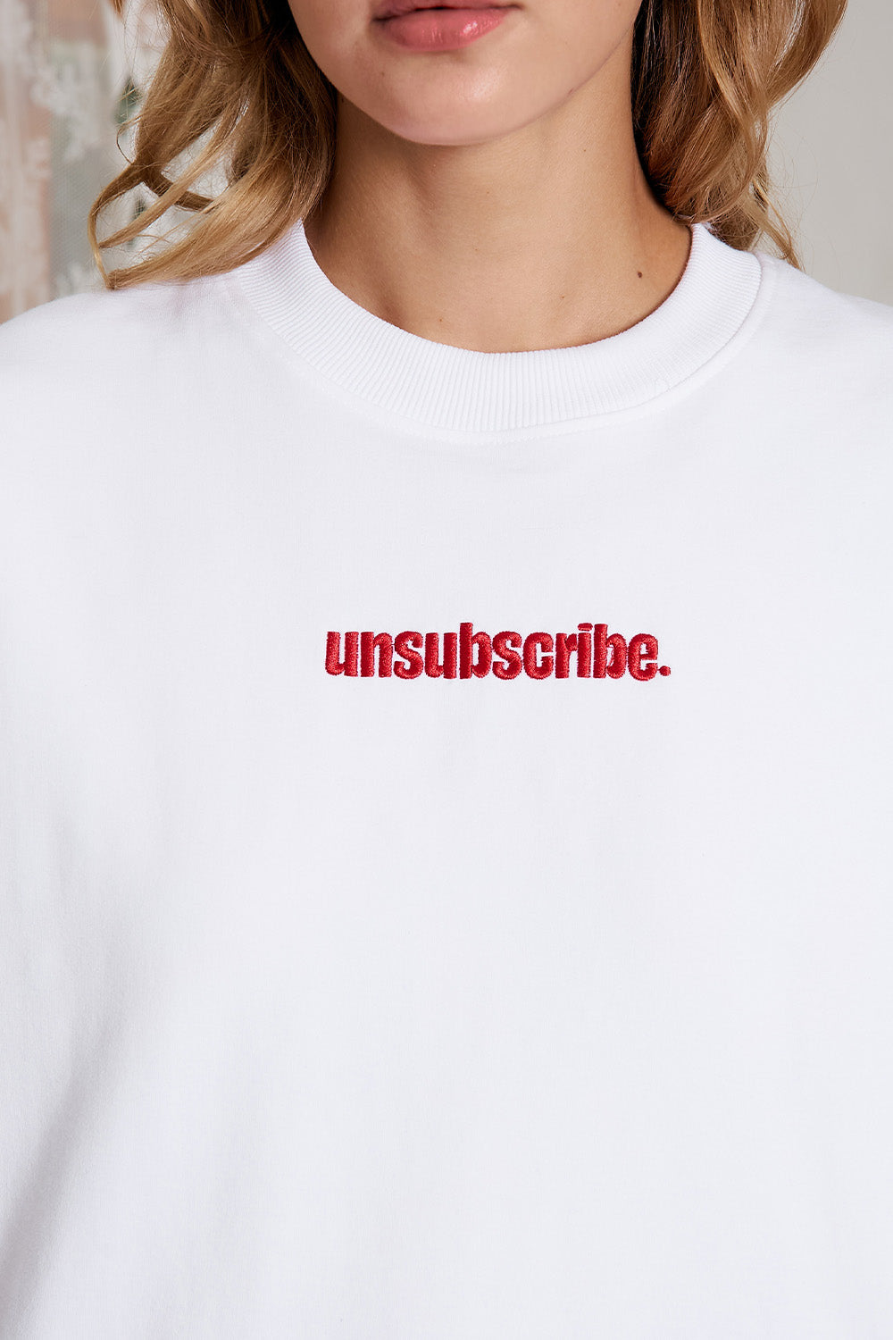 Unsubscribe White Oversized T-shirt