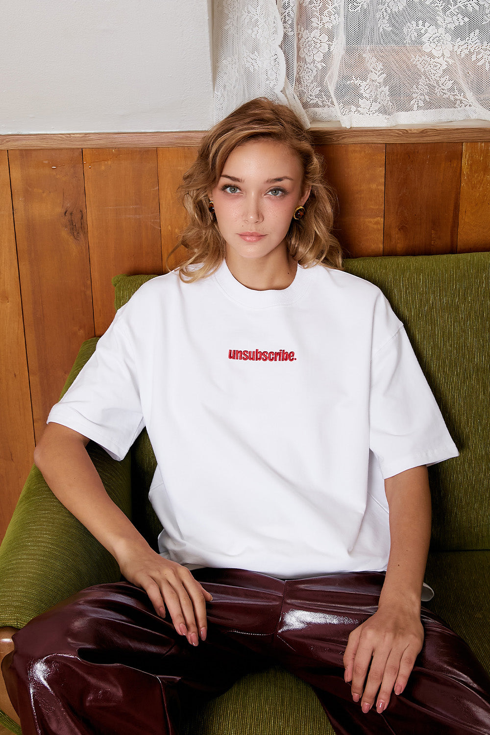 Unsubscribe White Oversized T-shirt