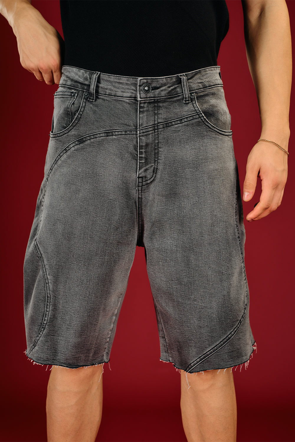 Vintage Black Jack Denim Bermuda Shorts - BonkersCorner