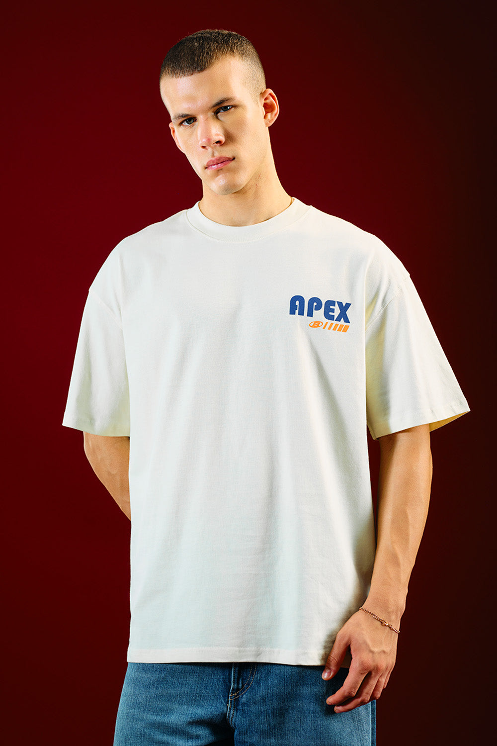 White Apex Beyond Oversized T-shirt - BonkersCorner