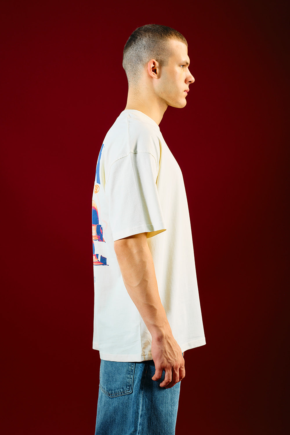 White Apex Beyond Oversized T-shirt - BonkersCorner