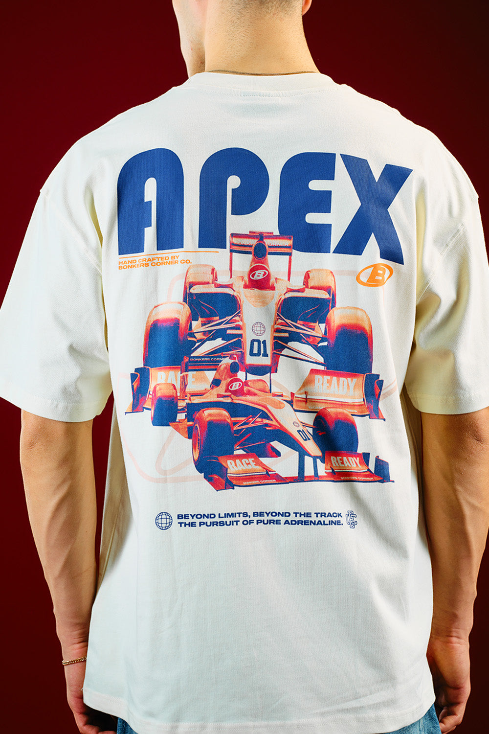 White Apex Beyond Oversized T-shirt - BonkersCorner