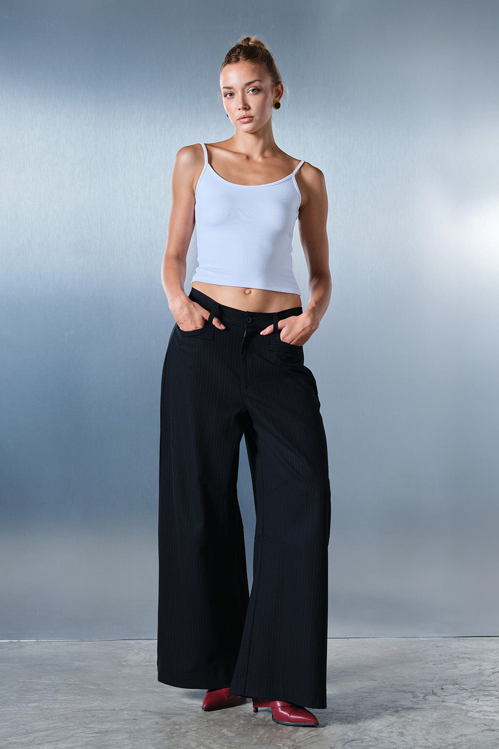 White Modal Strappy Top