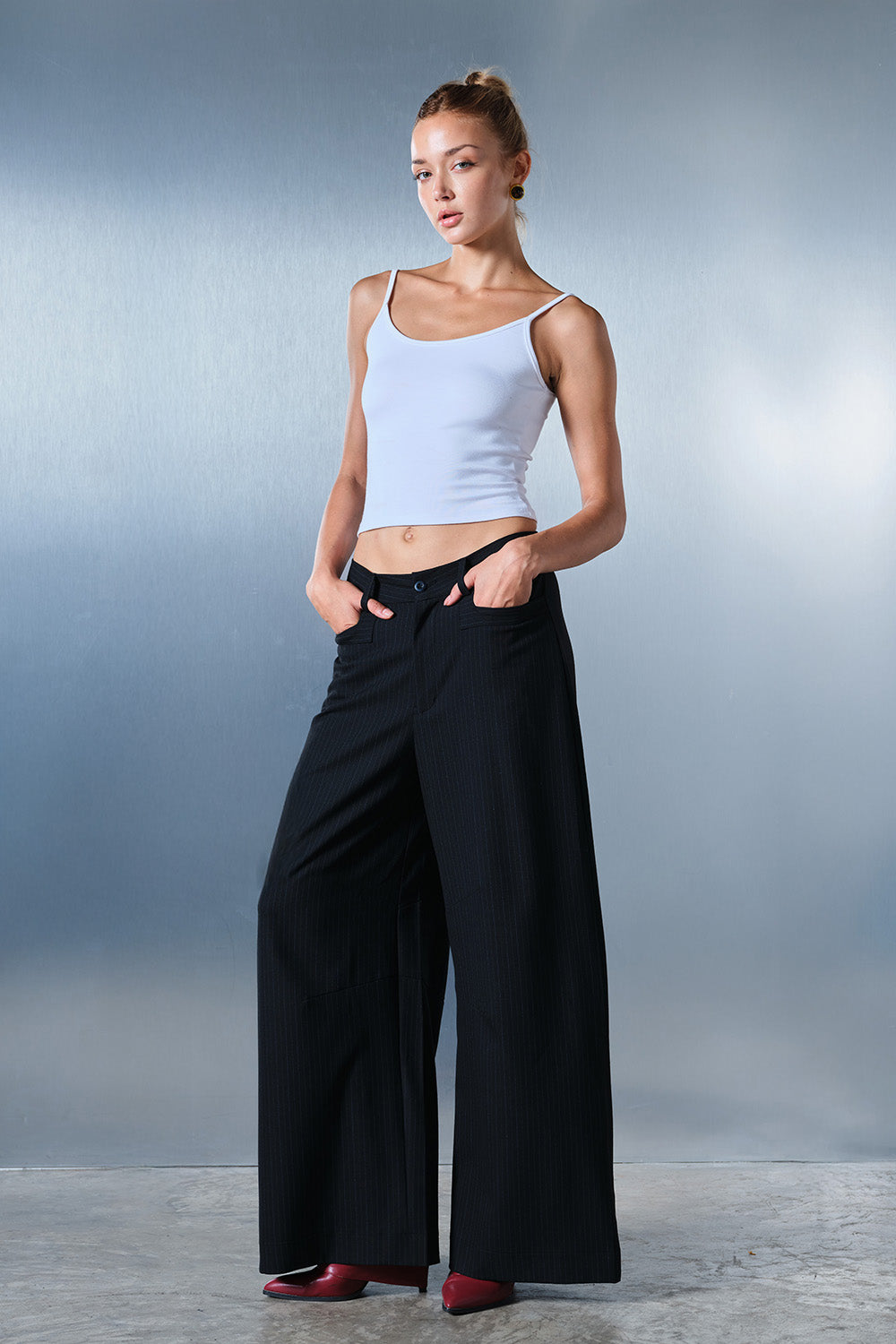 White Modal Strappy Top