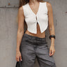 White Vest Top - BonkersCorner