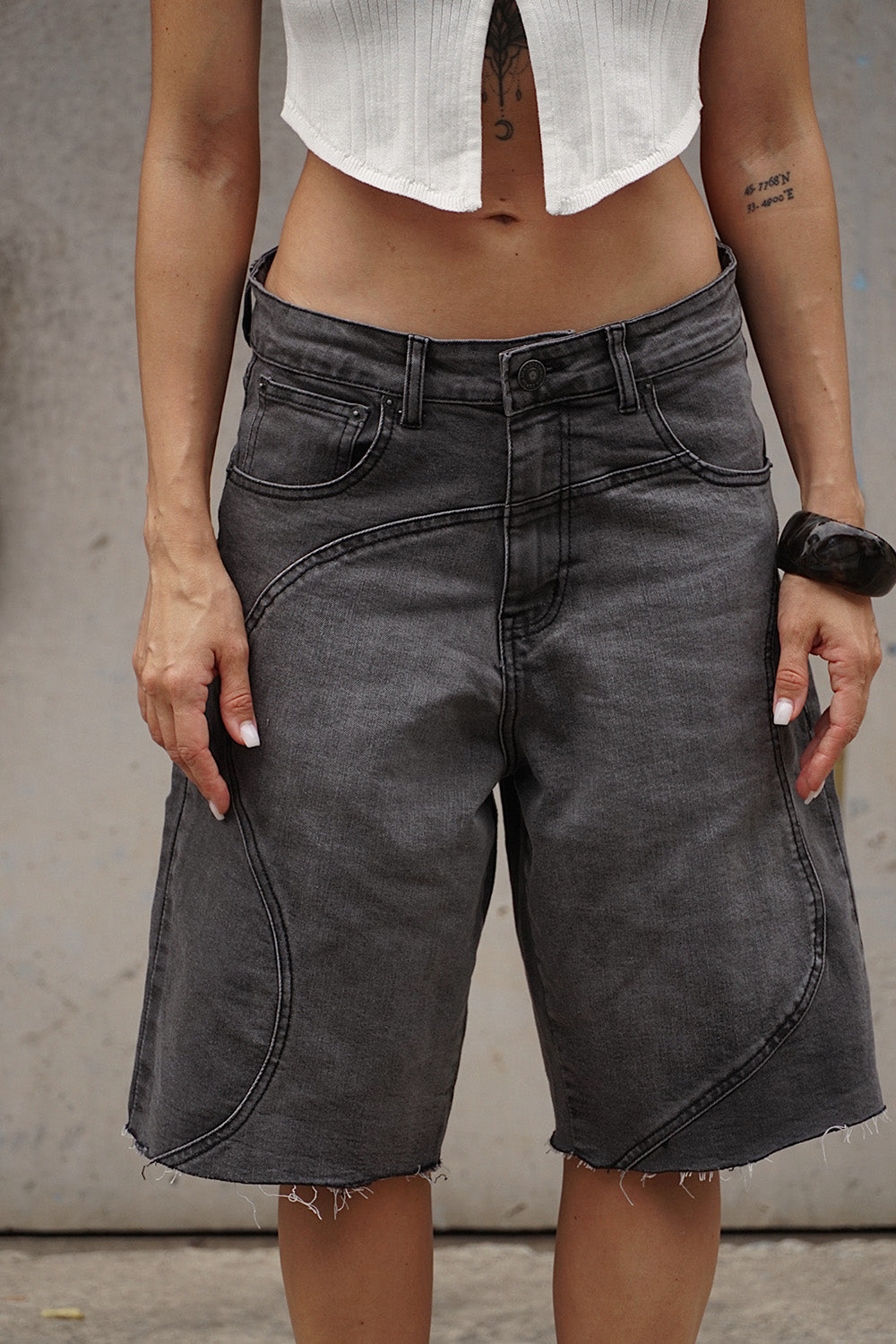 Vintage Black Jack Denim Bermuda Shorts - BonkersCorner