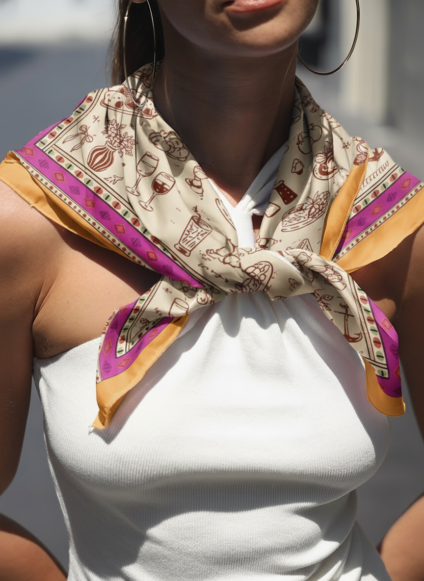 Wine & Dine Scarf - BonkersCorner