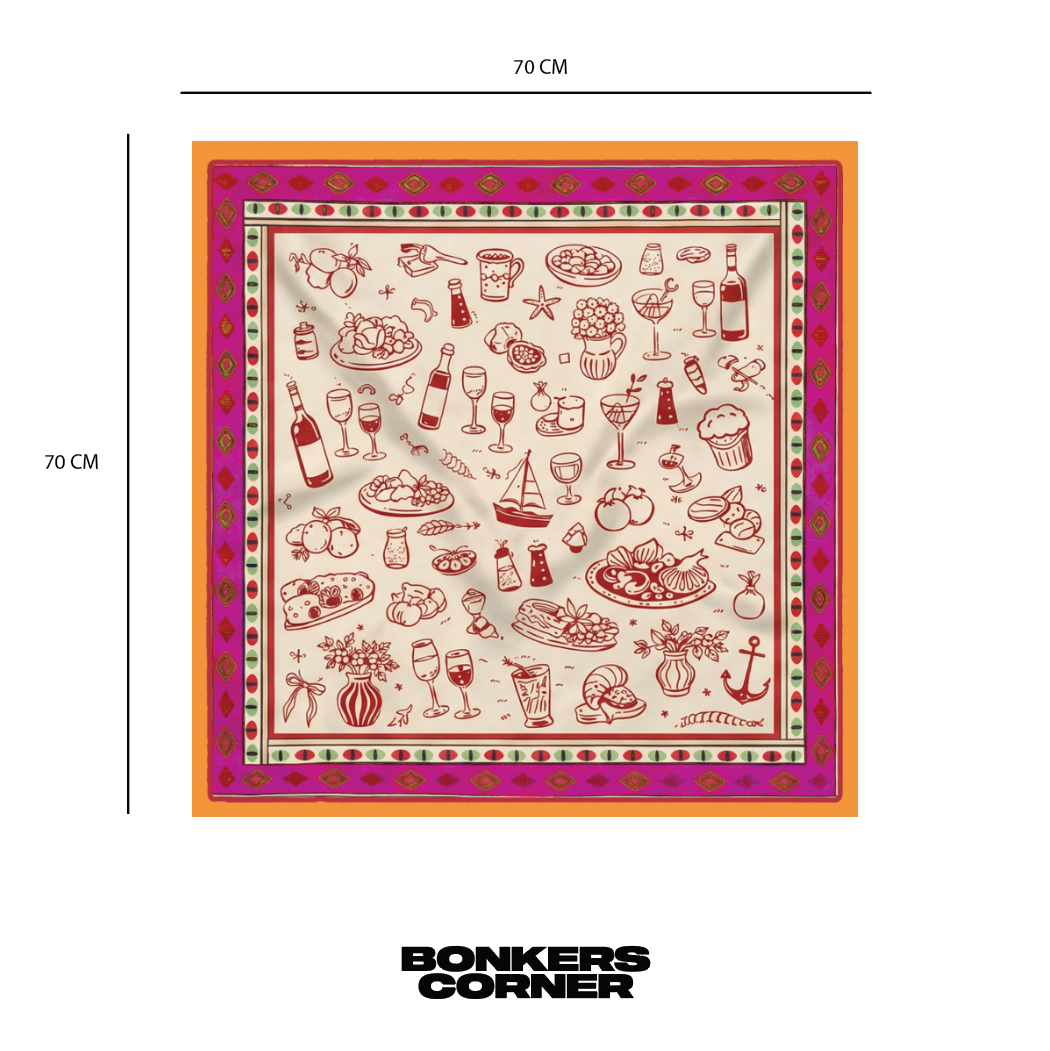 Wine & Dine Scarf - BonkersCorner