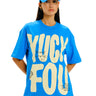 Yuck Fou Blue Oversized T-shirt - BonkersCorner