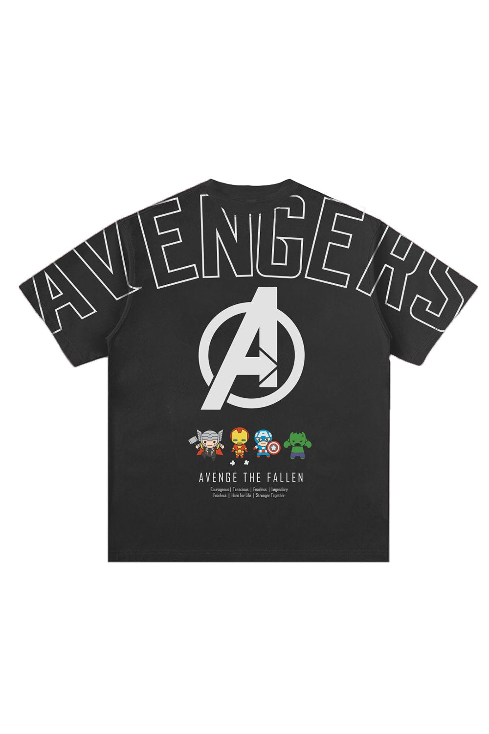 Avengers Miniature Figures Oversized T-shirt - BonkersCorner