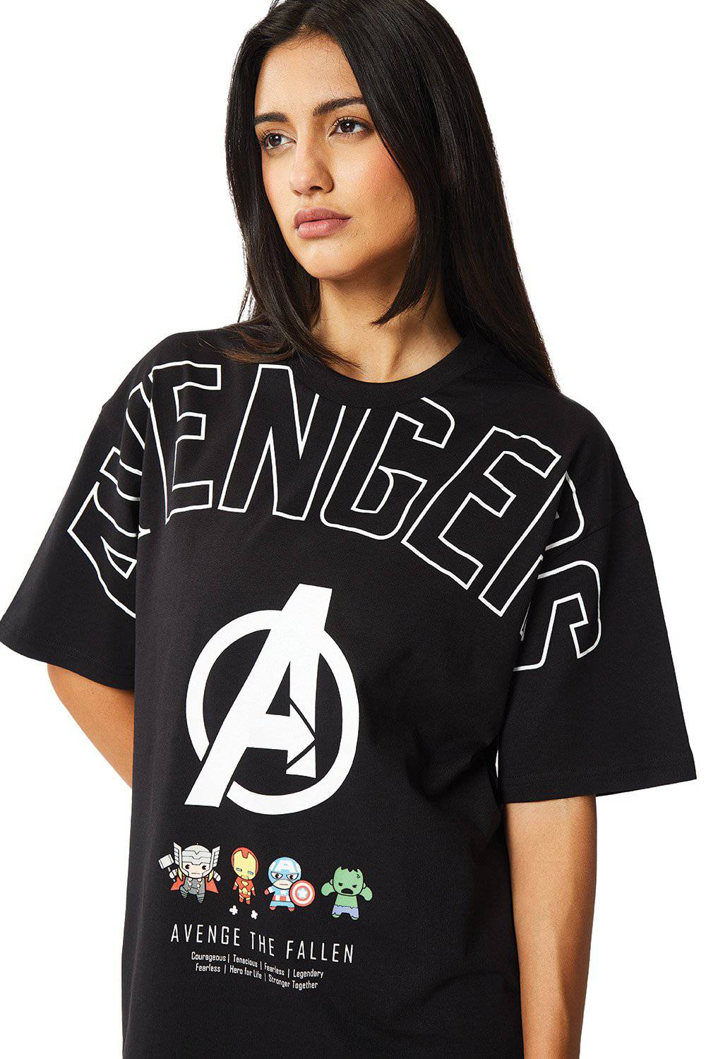 Avengers Miniature Figures Oversized T-shirt - BonkersCorner