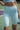 Baby Blue Ribbed Workout Shorts - BonkersCorner