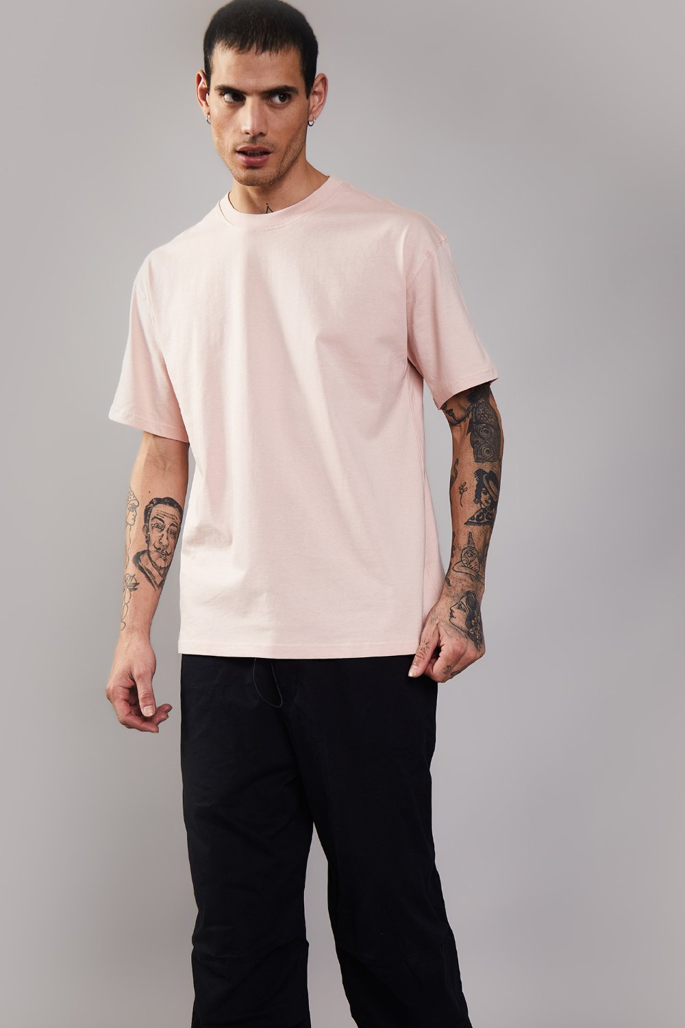 Barely Pink Heavyweight Oversized T-shirt - BonkersCorner