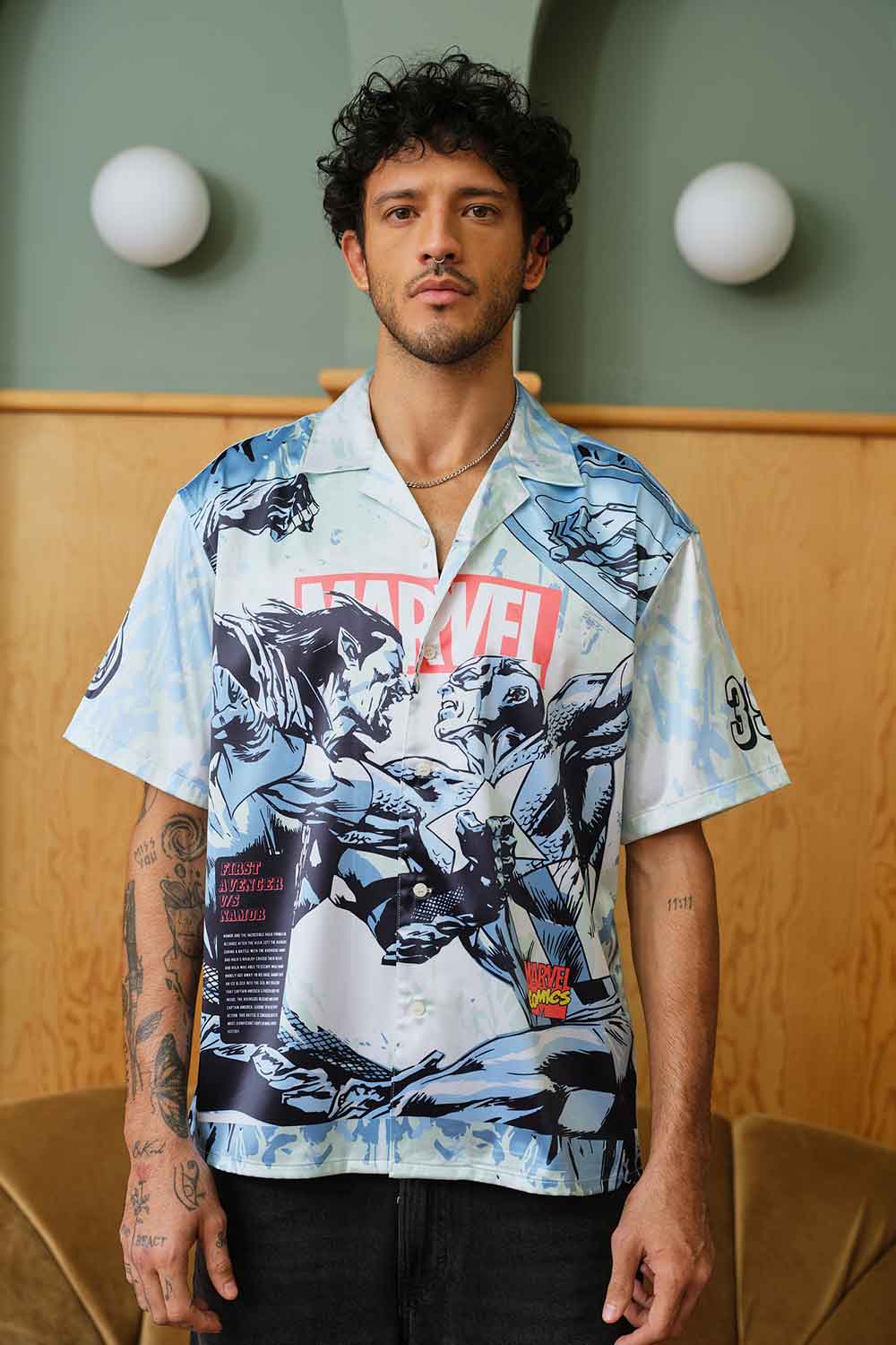 Battle Stars Oversized Shirt - BonkersCorner