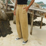 Beige Faded Loose Fit Pants - BonkersCorner