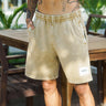 Beige Heavyweight Faded Shorts - BonkersCorner