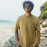Beige Premium Heavyweight Faded Oversized T-shirt - BonkersCorner