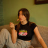 Black Cupid Lovestruck Baby Tee - BonkersCorner