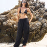 Black Faded Loose Fit Pants - BonkersCorner
