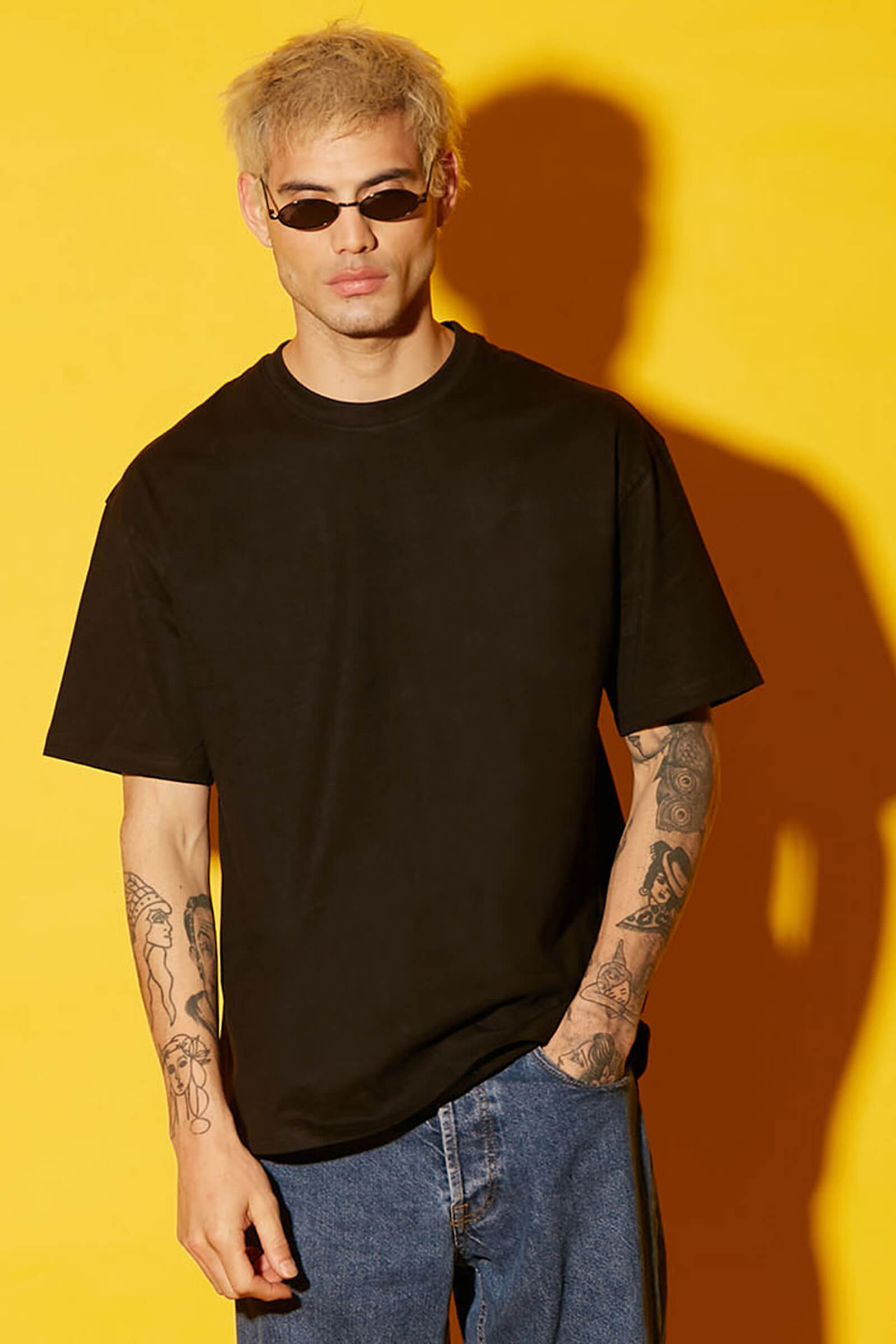 Black Heavyweight Oversized T-shirt - BonkersCorner