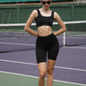 Black Ribbed Workout Shorts - BonkersCorner