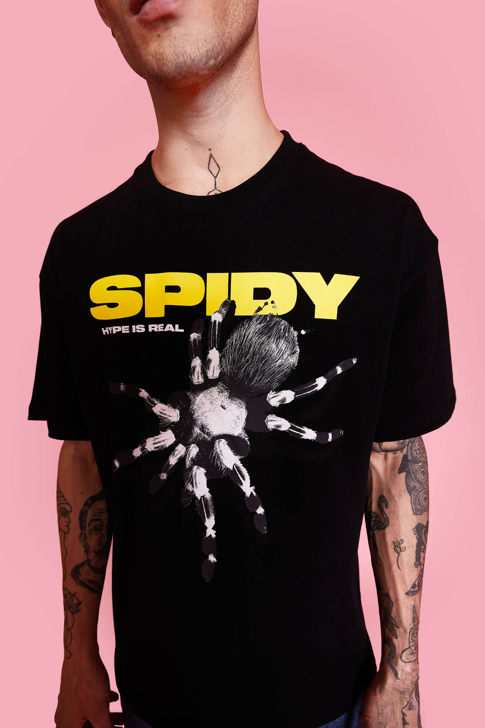 Black Spidy Oversized T-Shirt - BonkersCorner