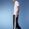 Black Sporty Straight Fit Pants - BonkersCorner