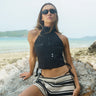 Black Utility Crop Top - BonkersCorner