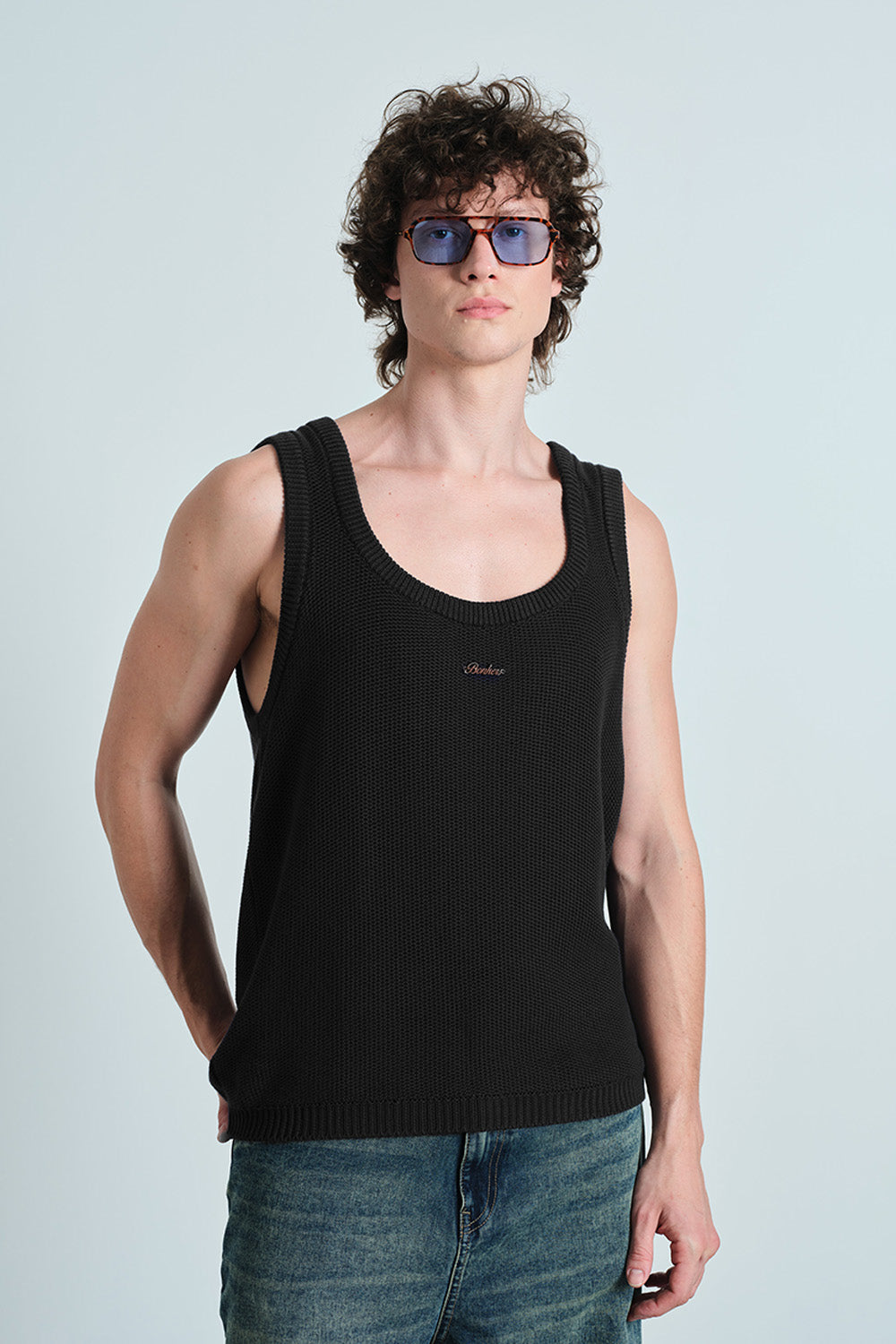 Black Knit Tank