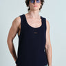 Navy Blue Knit Tank - BonkersCorner
