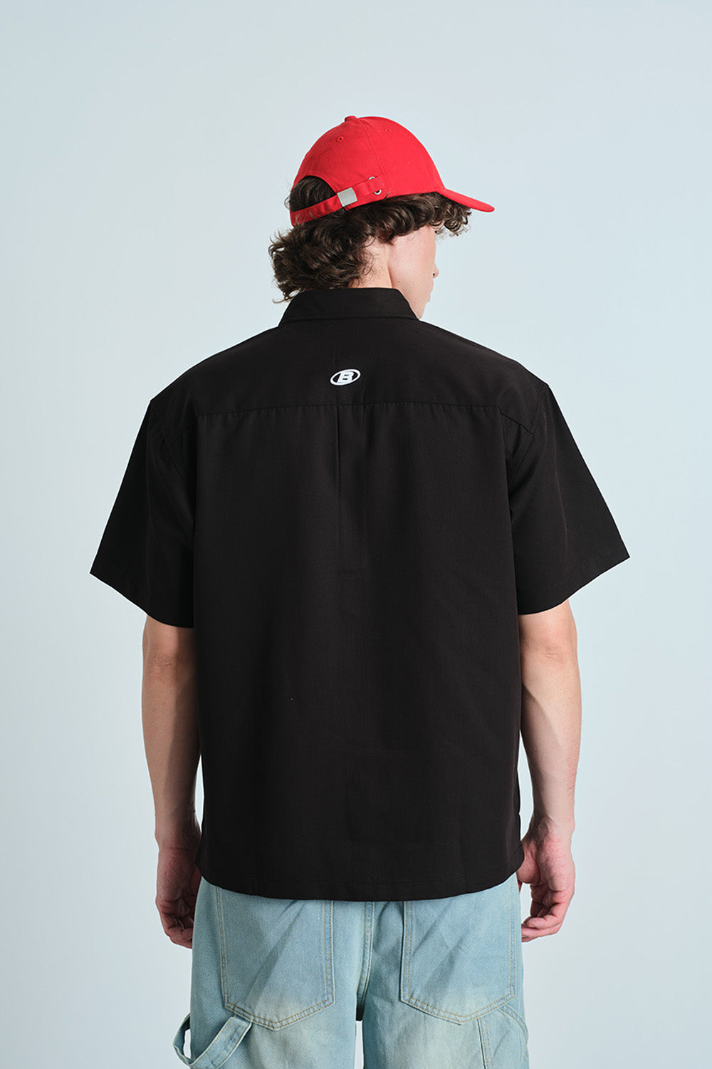 Black Oversized Utility Shirt - BonkersCorner