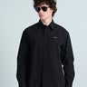 Black Relaxed Stripe Shirt - BonkersCorner