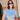 Blue Faded Crop Top - BonkersCorner