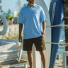 Blue Heavyweight Faded Polo - BonkersCorner