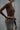 Brown Full Sleeves Polyamide Top - BonkersCorner