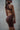 Brown Highneck Polyamide Backless Dress - BonkersCorner